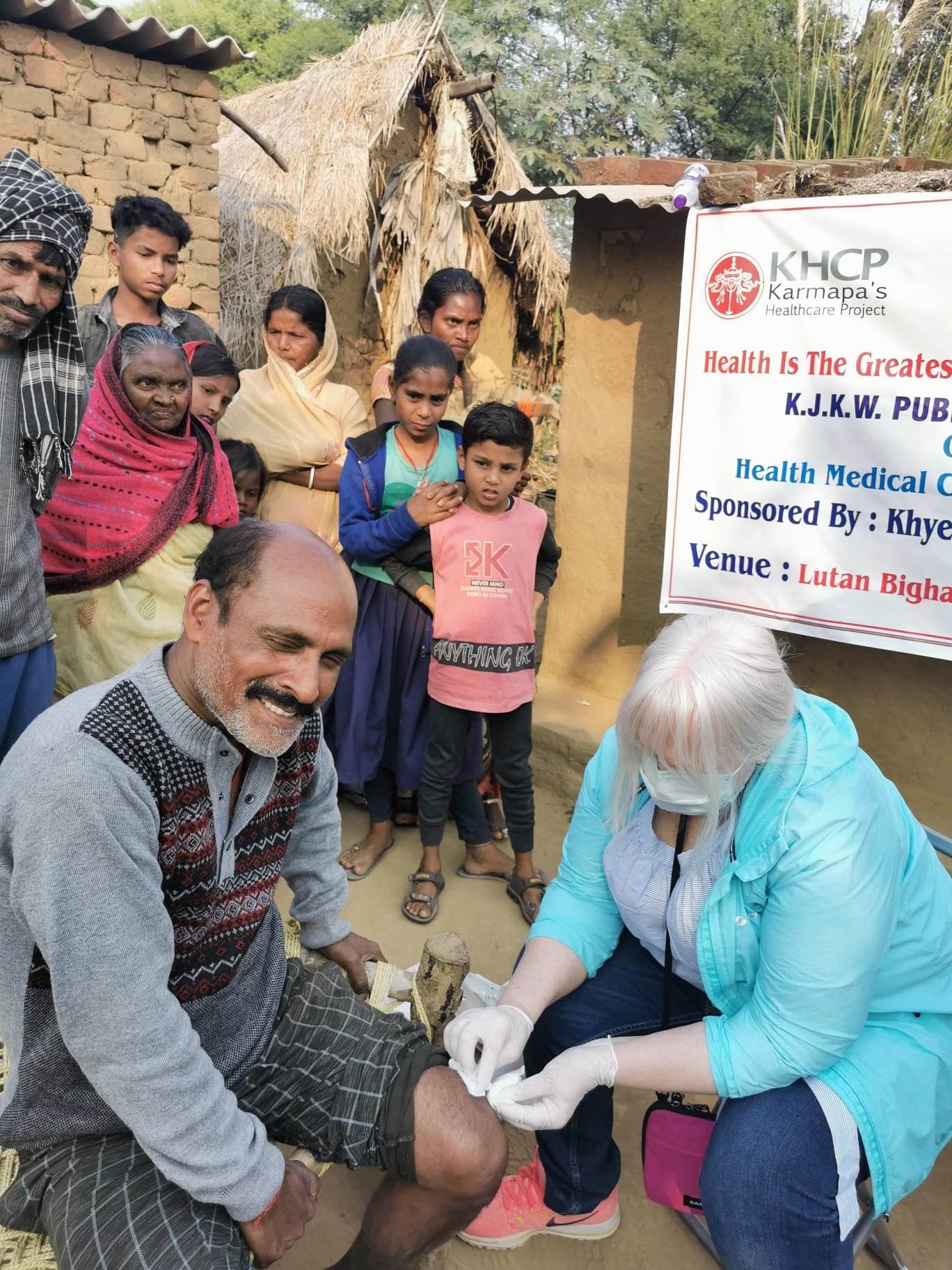 KHCP-KJKW-Medicalcamp in Luthan Bigha/India